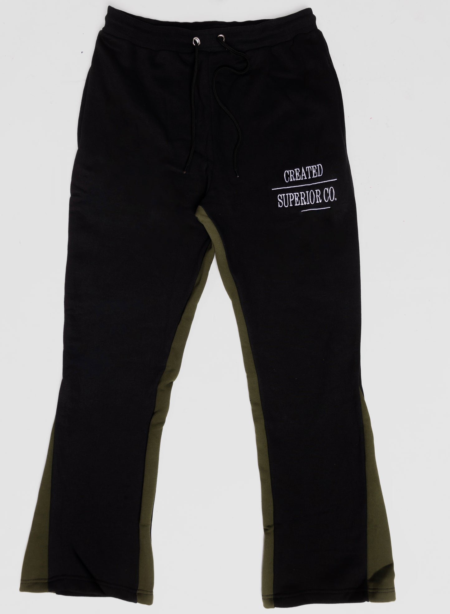 CS ™ Embroidery Text Logo Flares (Army)